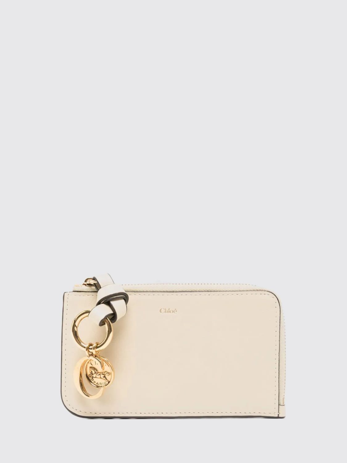 CHLOÉ WALLET: Wallet woman ChloÉ, Cream - Img 1