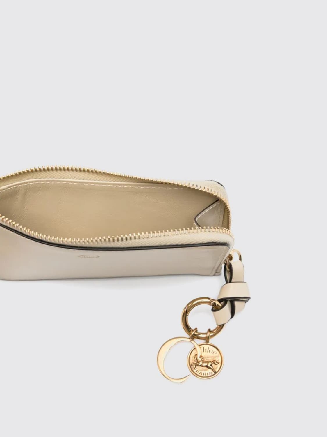 CHLOÉ WALLET: Wallet woman ChloÉ, Cream - Img 3