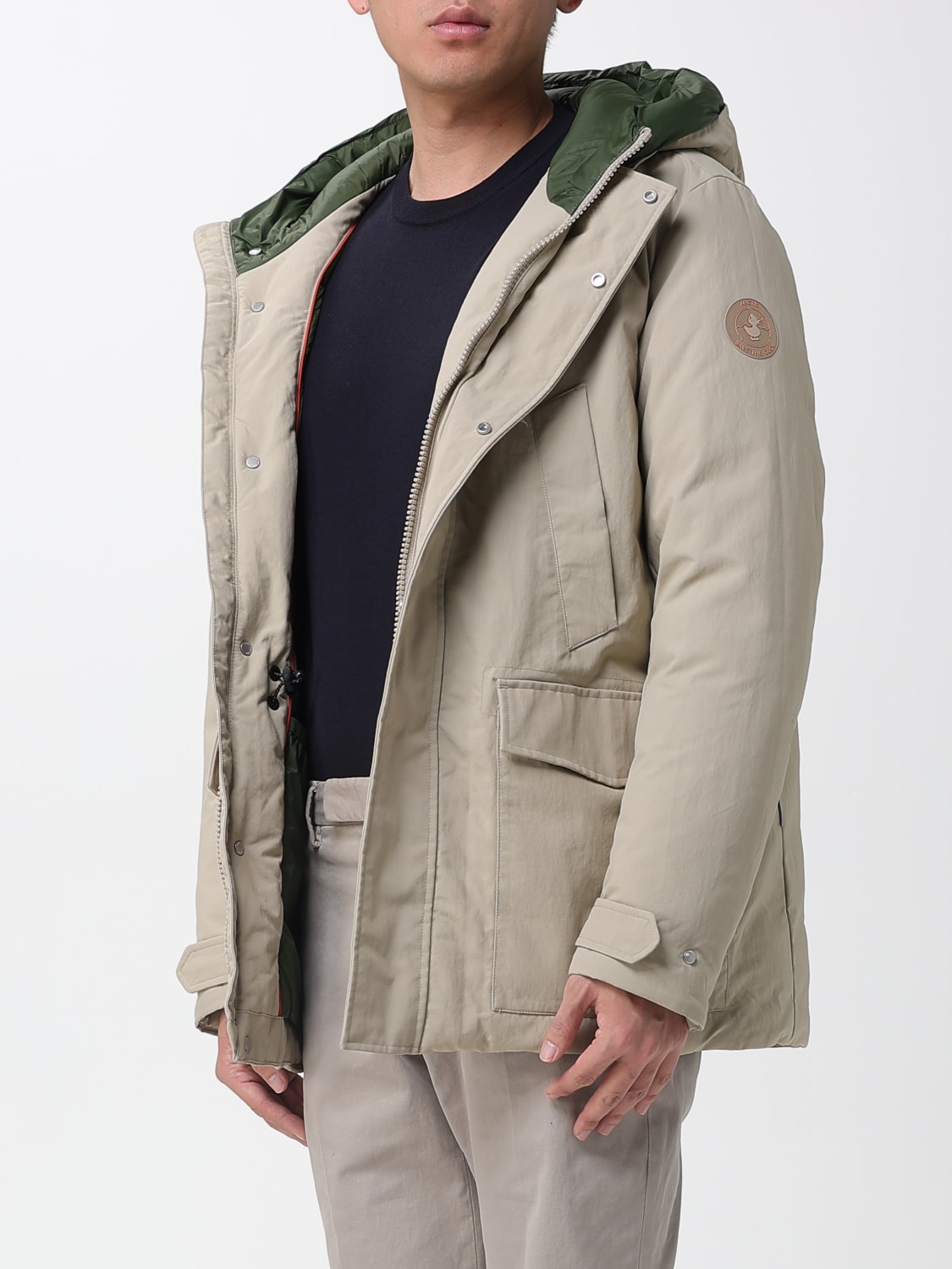 SAVE THE DUCK COAT: Coat men Save The Duck, Beige - Img 3