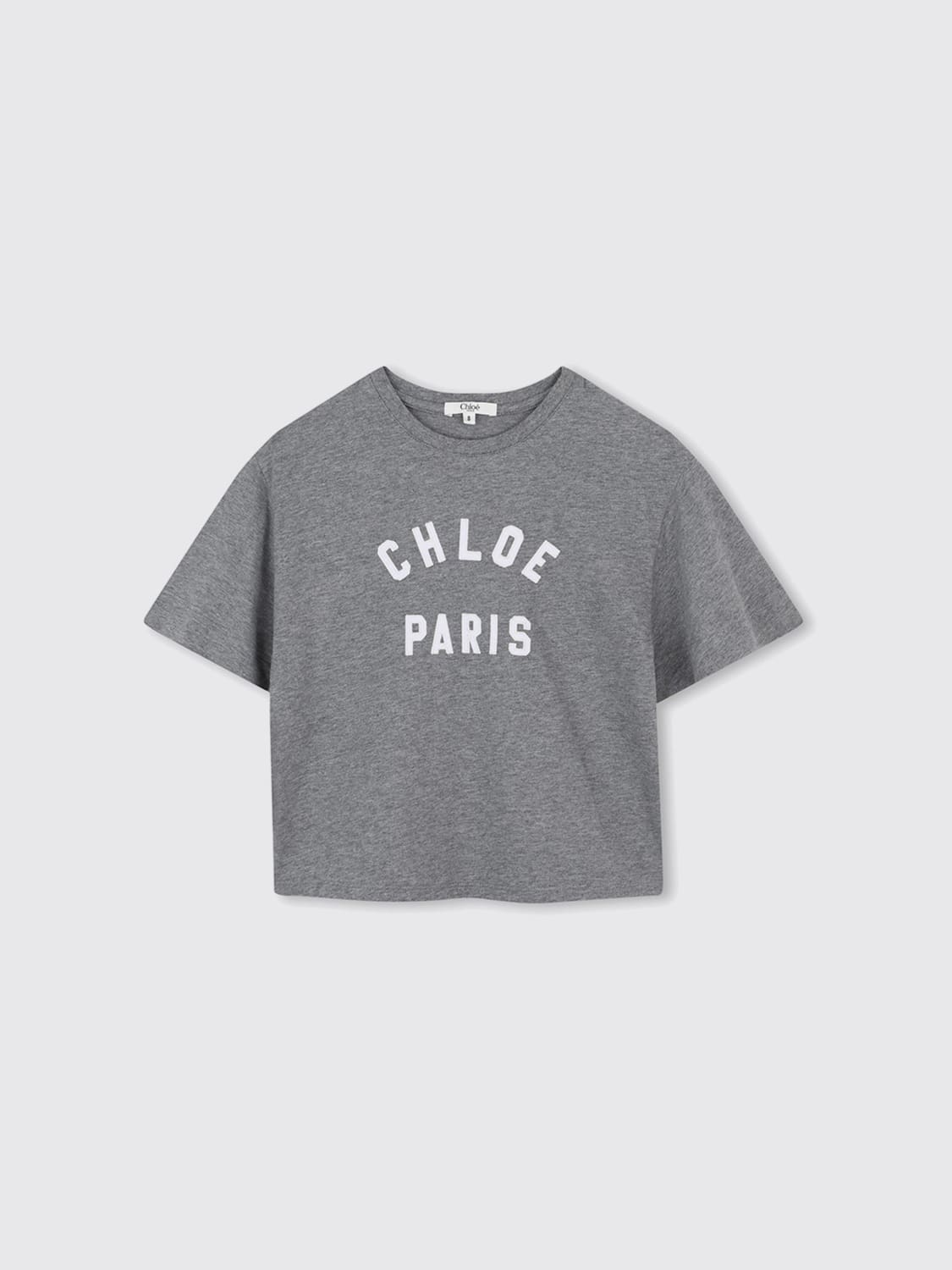 CHLOÉ T-SHIRT: T-shirt kids ChloÉ, Grey - Img 1