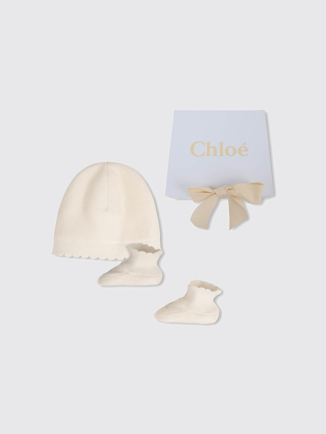 CHLOÉ BLANKET SET: Romper kids ChloÉ, White - Img 2