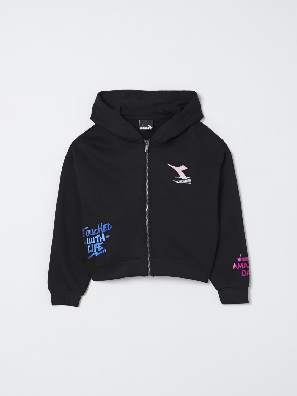 DIADORA SWEATER: Sweater kids Diadora, Black - Img 1