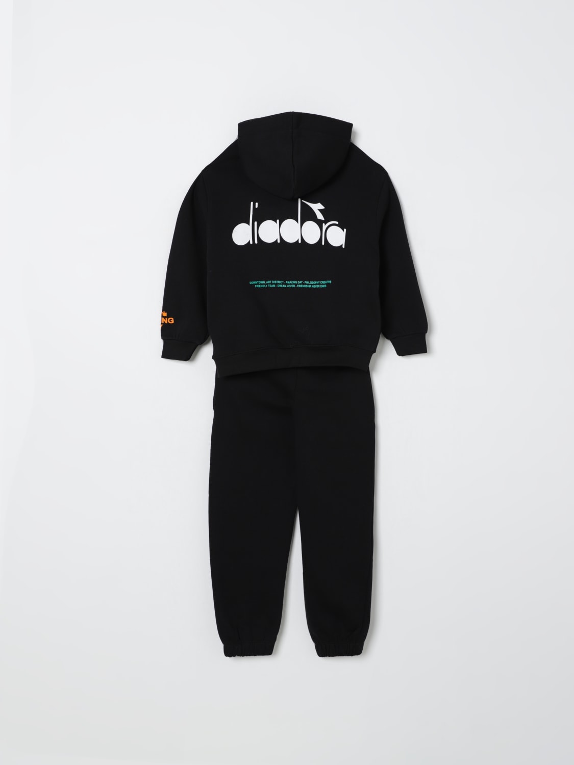 DIADORA 套装: 西装 儿童 Diadora, 黑色 - Img 2