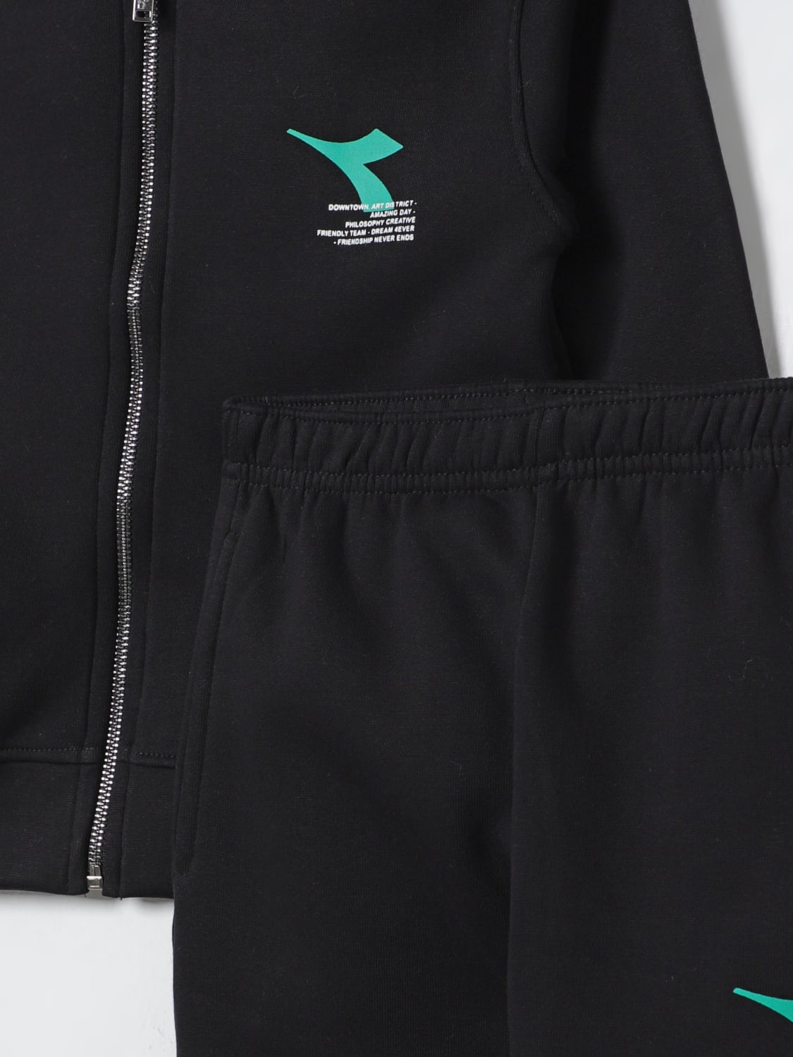 DIADORA 套装: 西装 儿童 Diadora, 黑色 - Img 3