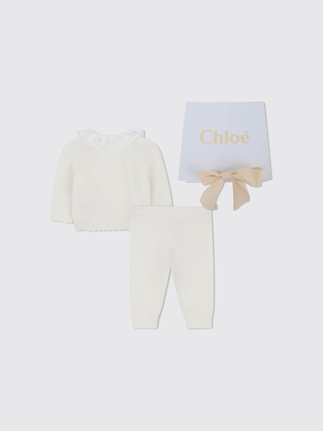 CHLOÉ JUMPSUIT: Romper kids ChloÉ, White - Img 2