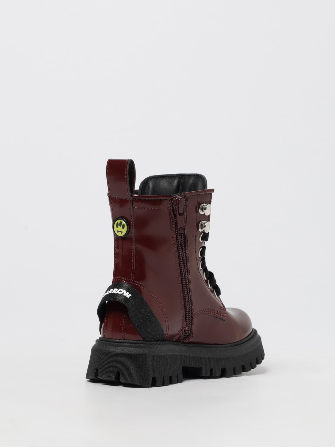 BARROW KIDS SCARPE: Stivaletto Combat Barrow Kids in pelle spazzolata , Marrone - Img 3