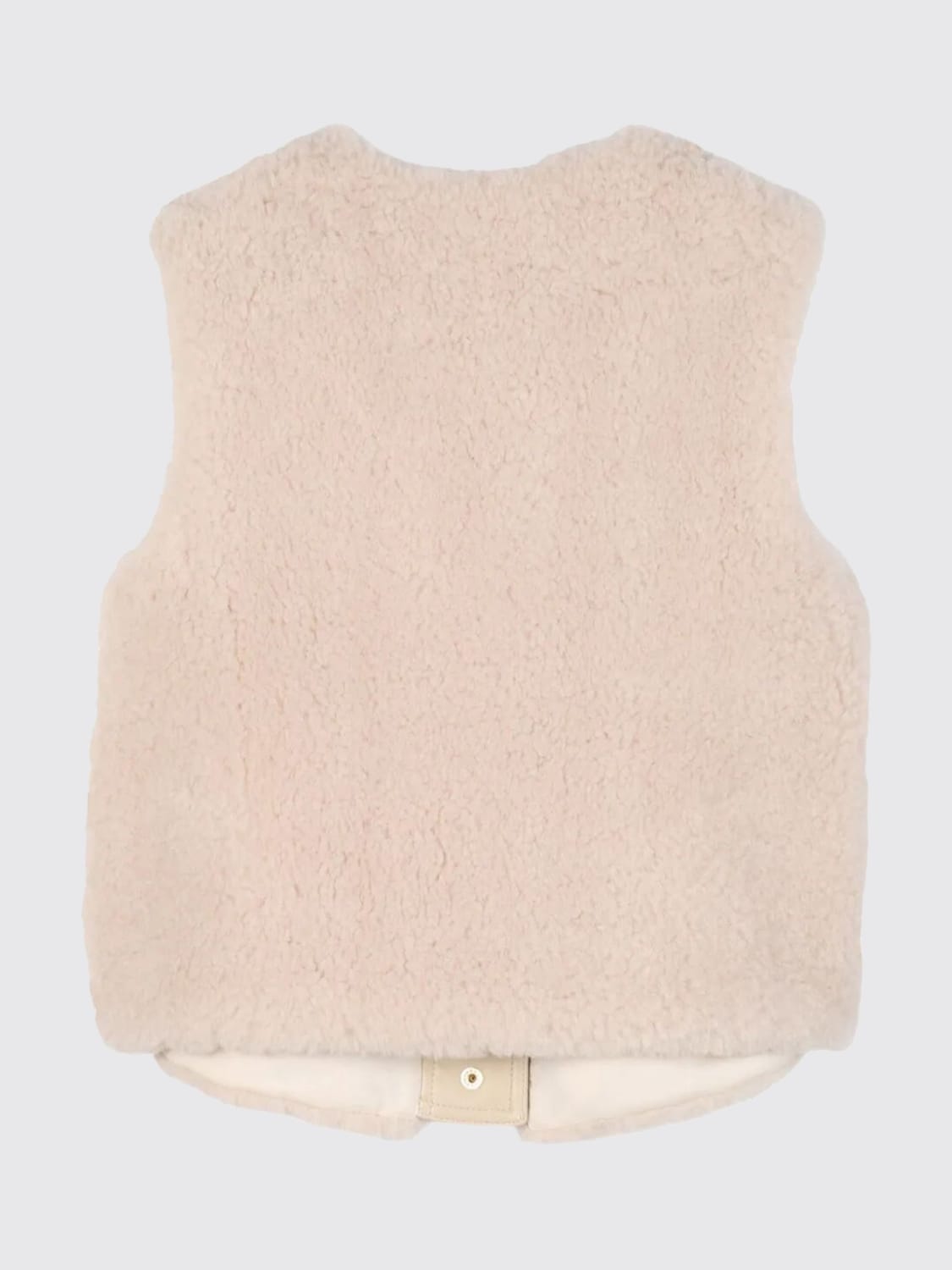 CHLOÉ GILET: Gilet in pelliccia sintetica Chloé, Beige - Img 2