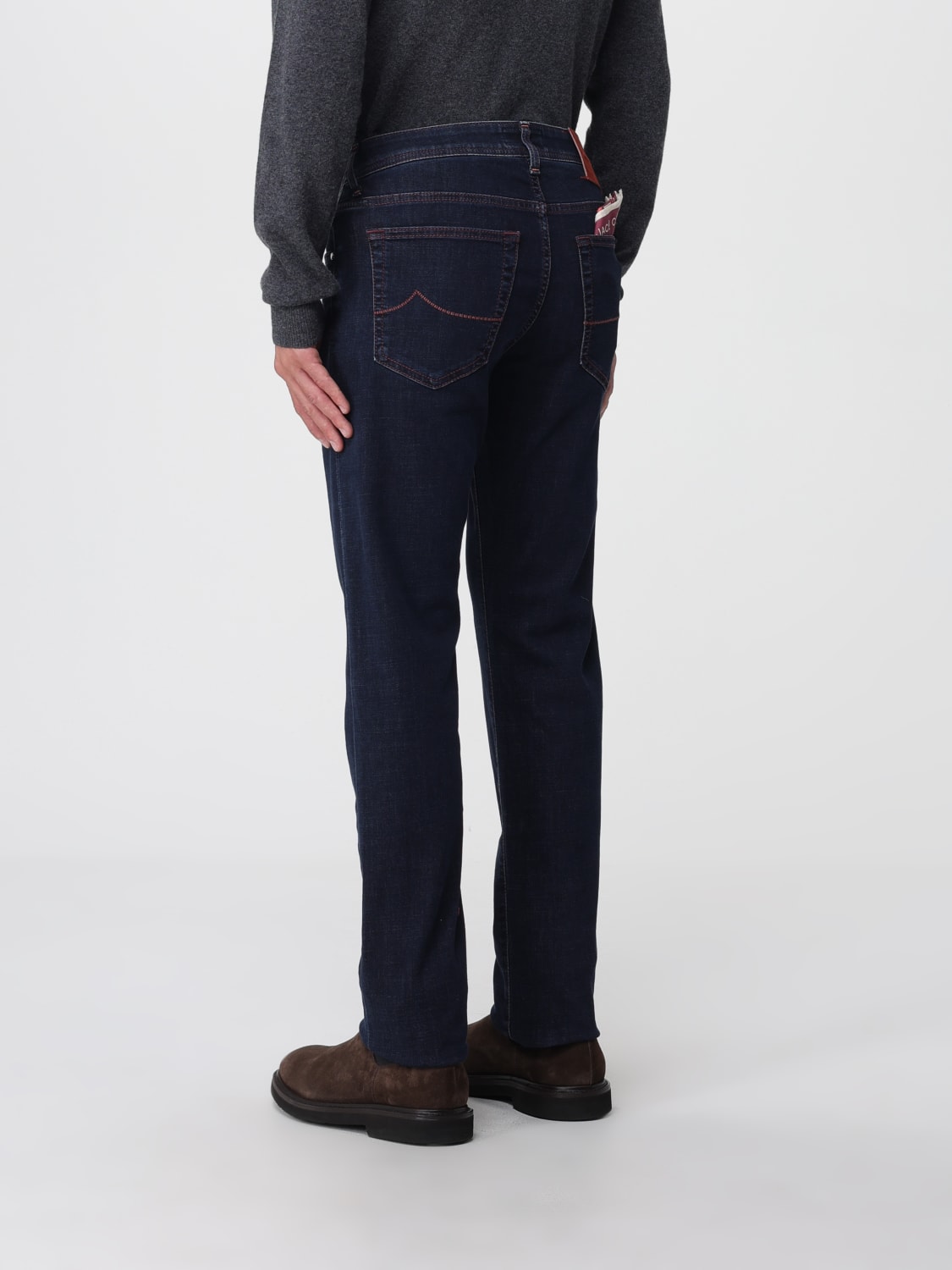 JACOB COHEN 牛仔裤: 裤子 男士 Jacob Cohen, 蓝色 - Img 2