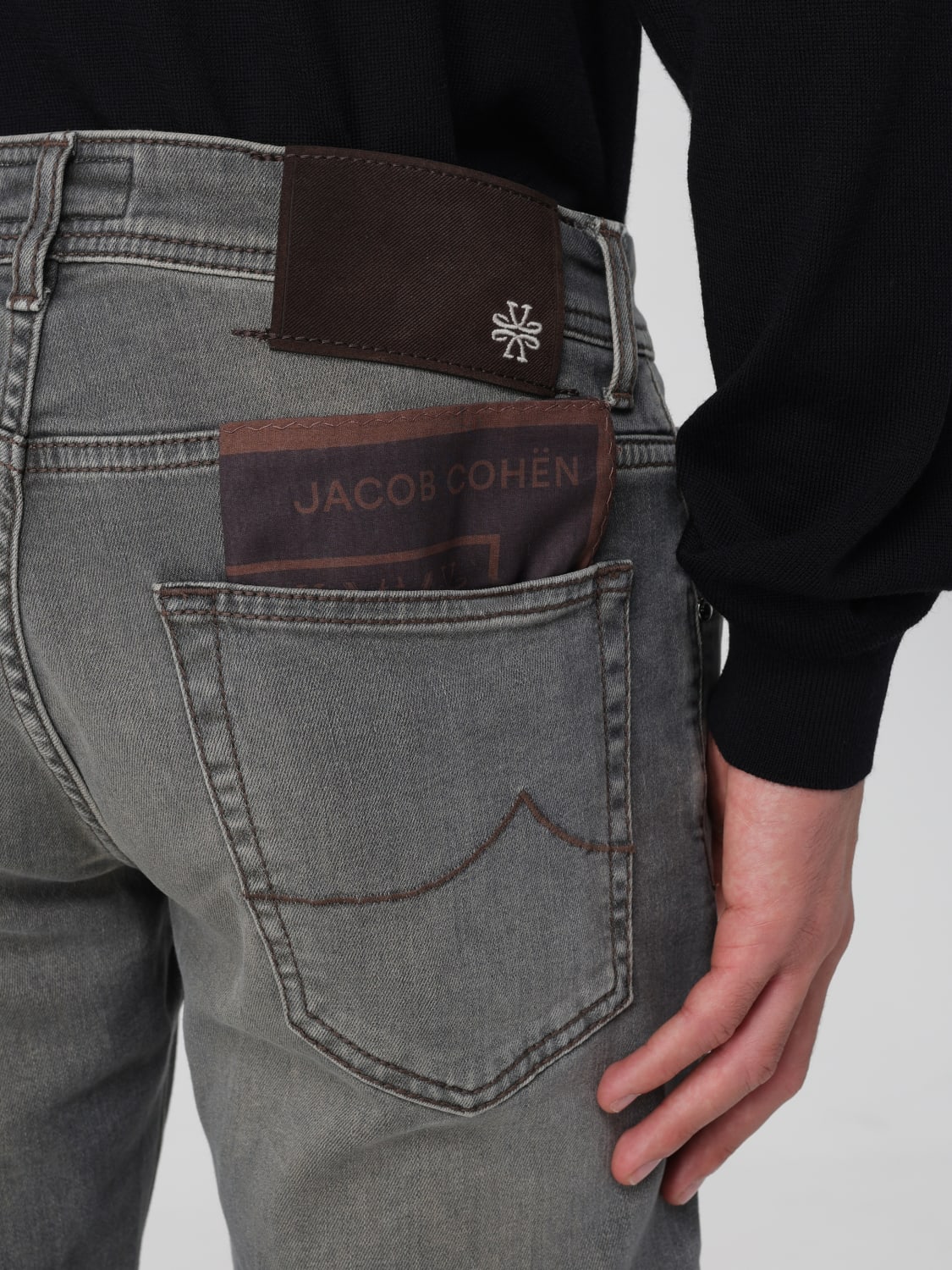 JACOB COHEN JEANS: Pants men Jacob Cohen, Grey - Img 3