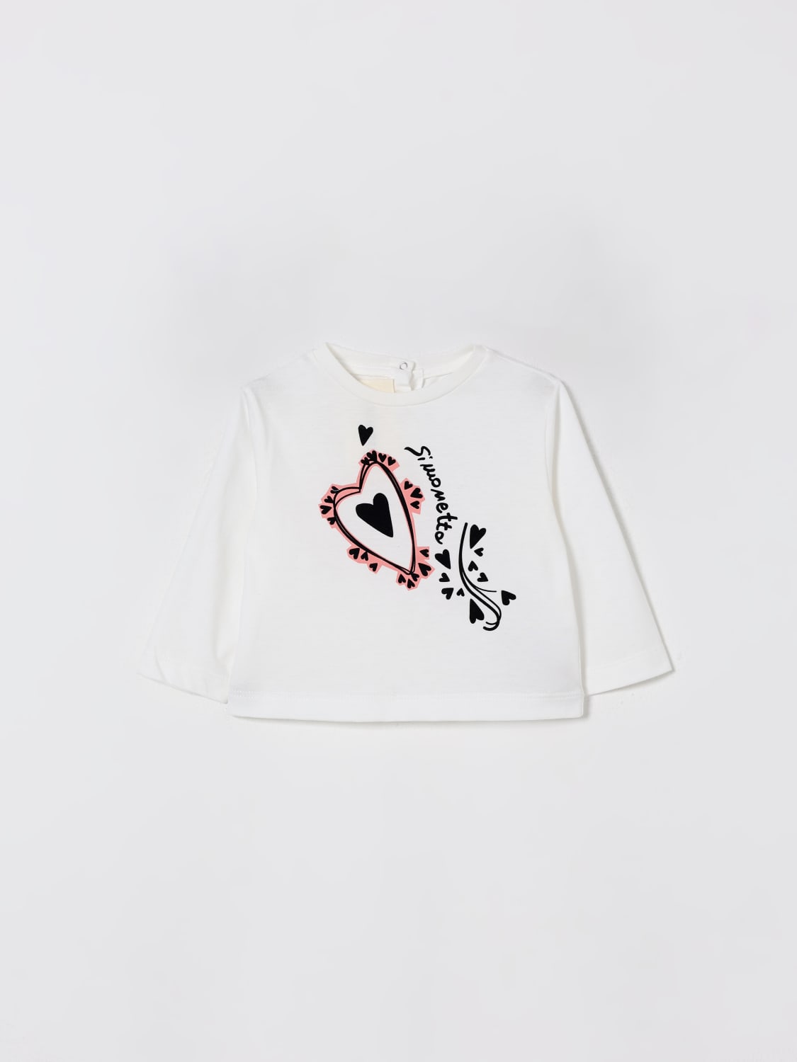 SIMONETTA T-SHIRT: T-shirt kids Simonetta, Ivory - Img 1