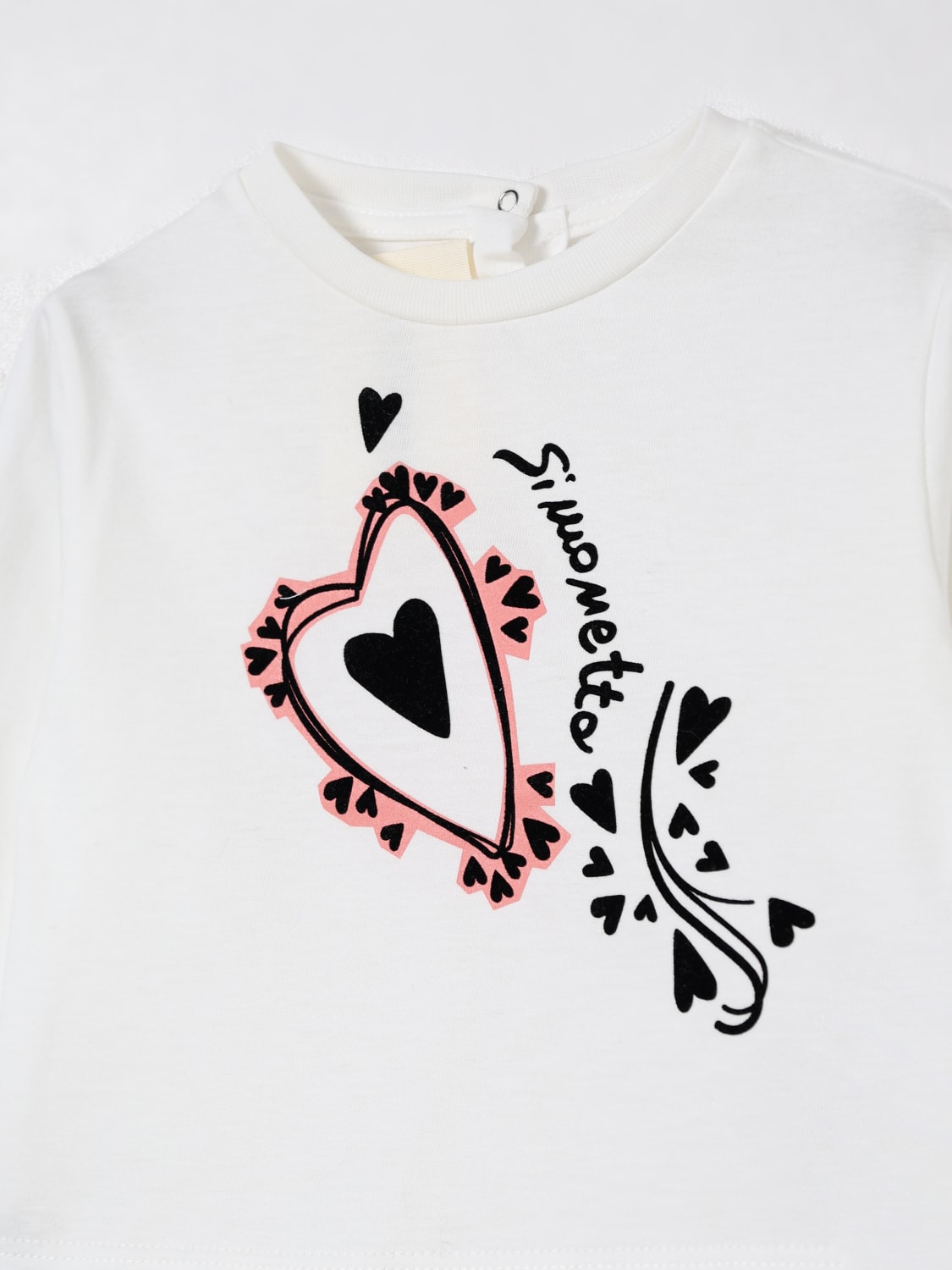 SIMONETTA T-SHIRT: T-shirt kids Simonetta, Ivory - Img 3