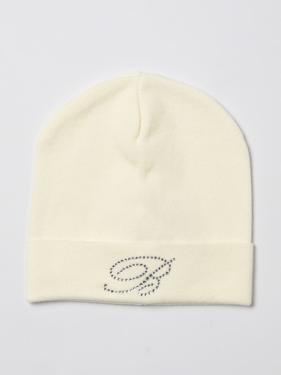 MISS BLUMARINE HAT: Hat kids Miss Blumarine, Ivory - Img 1