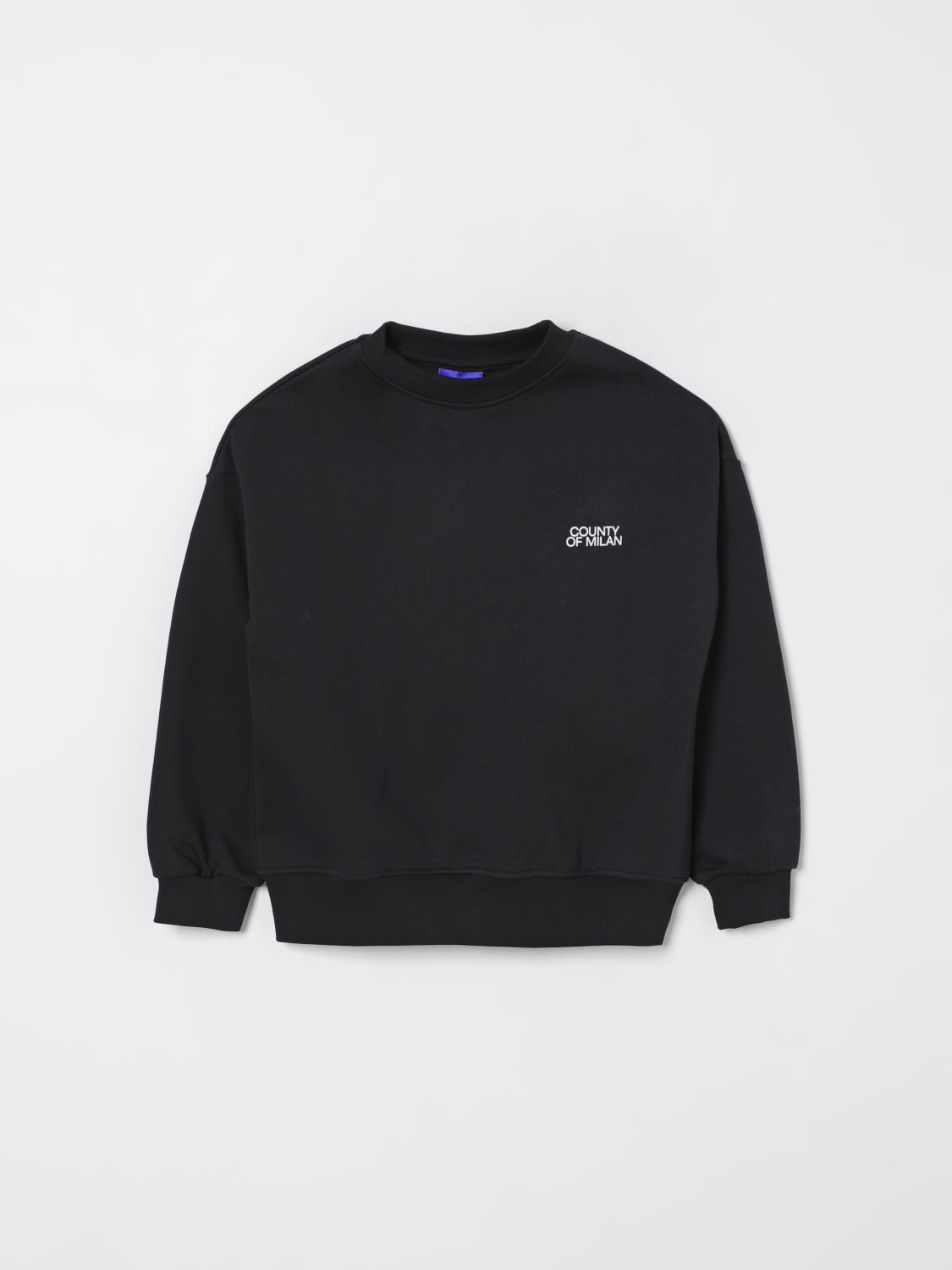 COUNTY OF MILAN SWEATER: Sweater kids County Of Milan, Black - Img 1