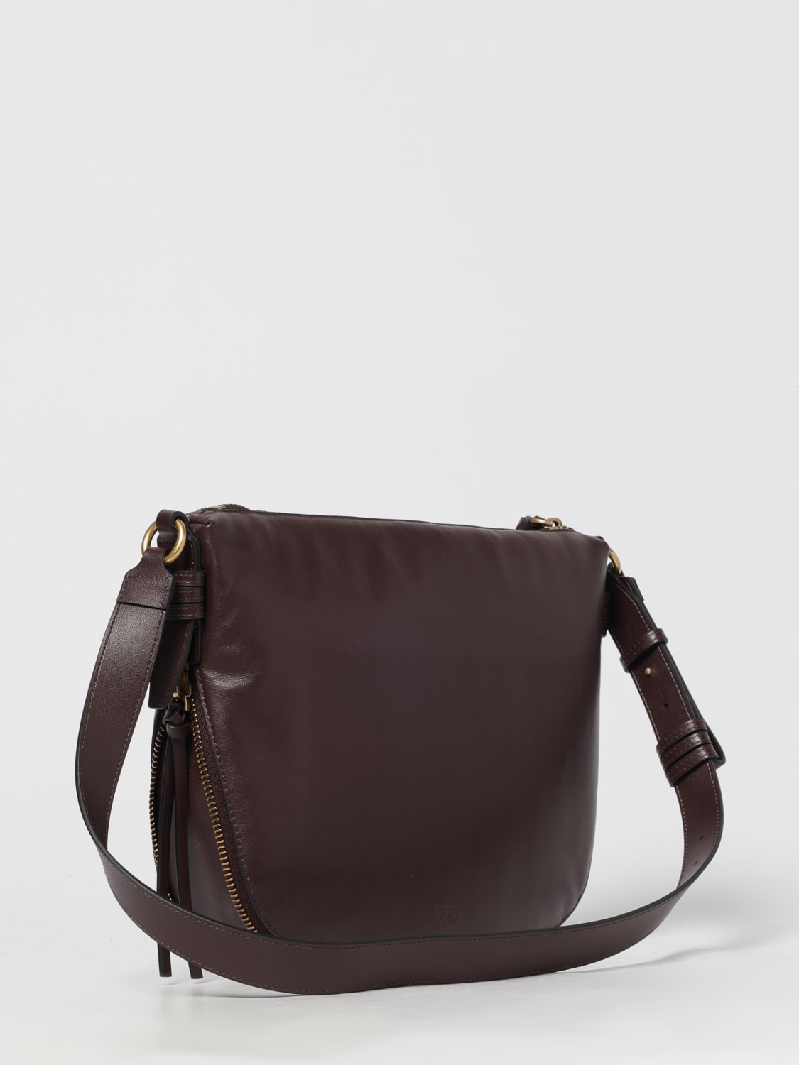 PINKO BORSA A TRACOLLA: Borsa Hobo zip around Pinko, Rosso - Img 2