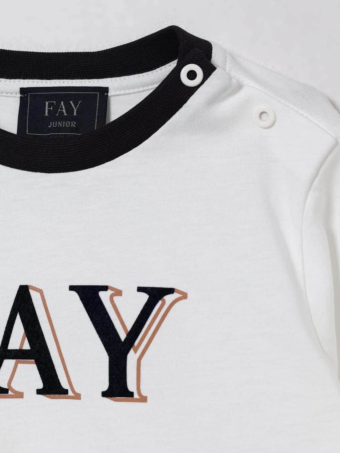 FAY JUNIOR T-SHIRT: T-shirt kids Fay Junior, White - Img 3