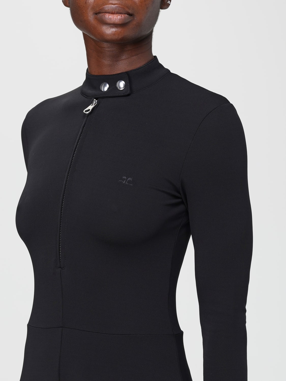 COURRÈGES DRESS: Dress woman CourrÈges, Black - Img 3