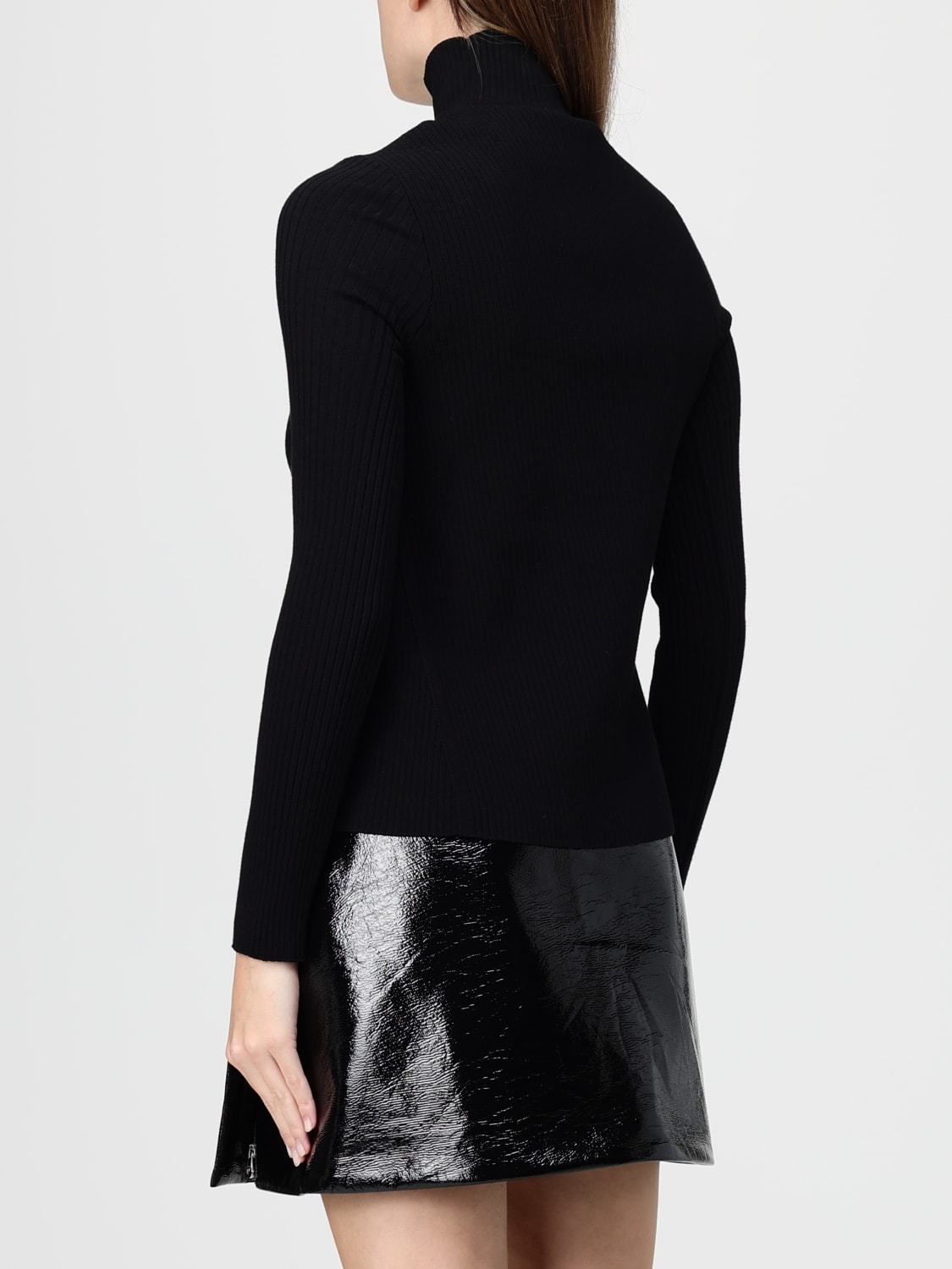 COURRÈGES SWEATER: Sweater woman CourrÈges, Black - Img 3