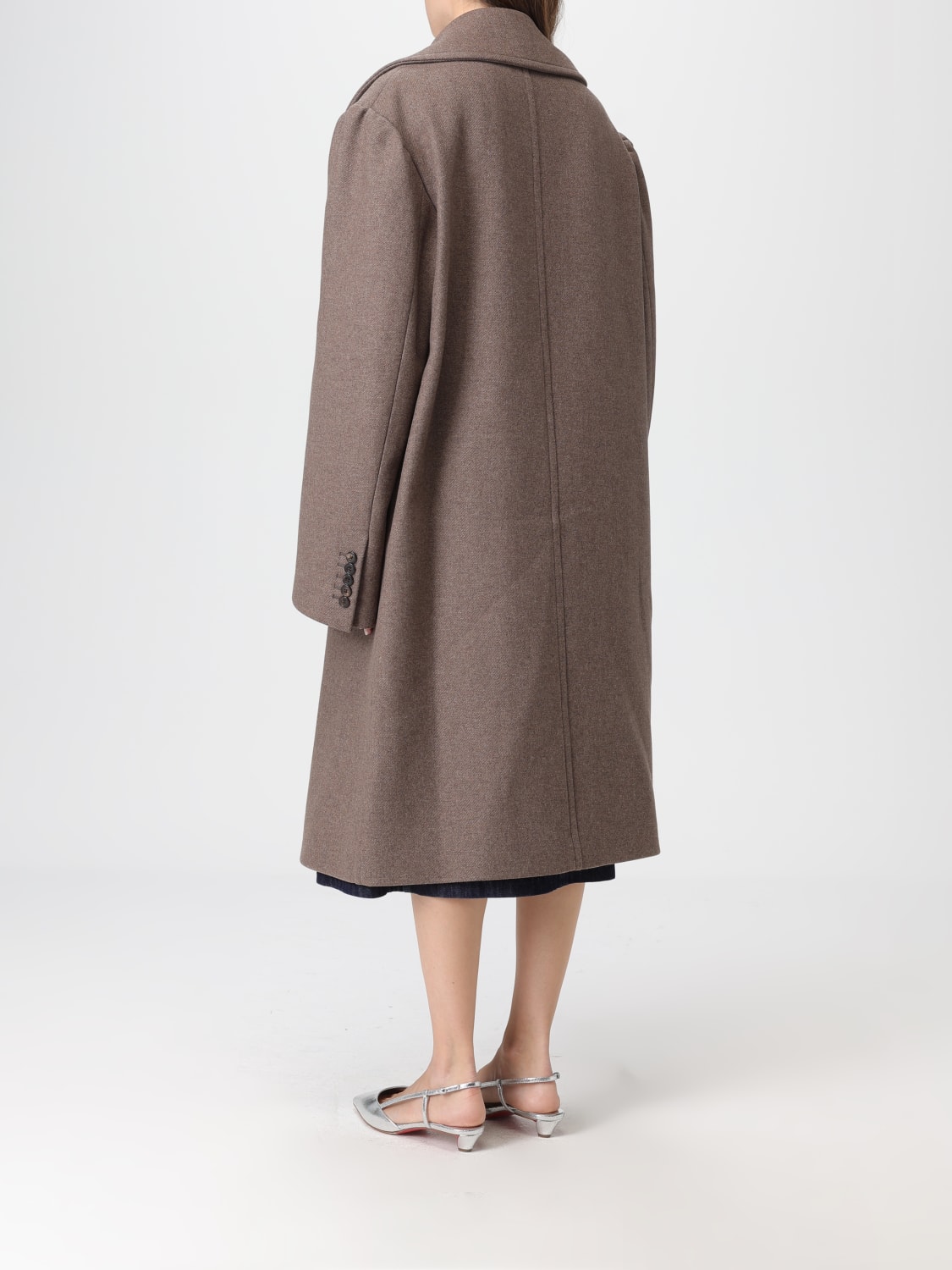 DRIES VAN NOTEN COAT: Coat woman Dries Van Noten, Brown - Img 2