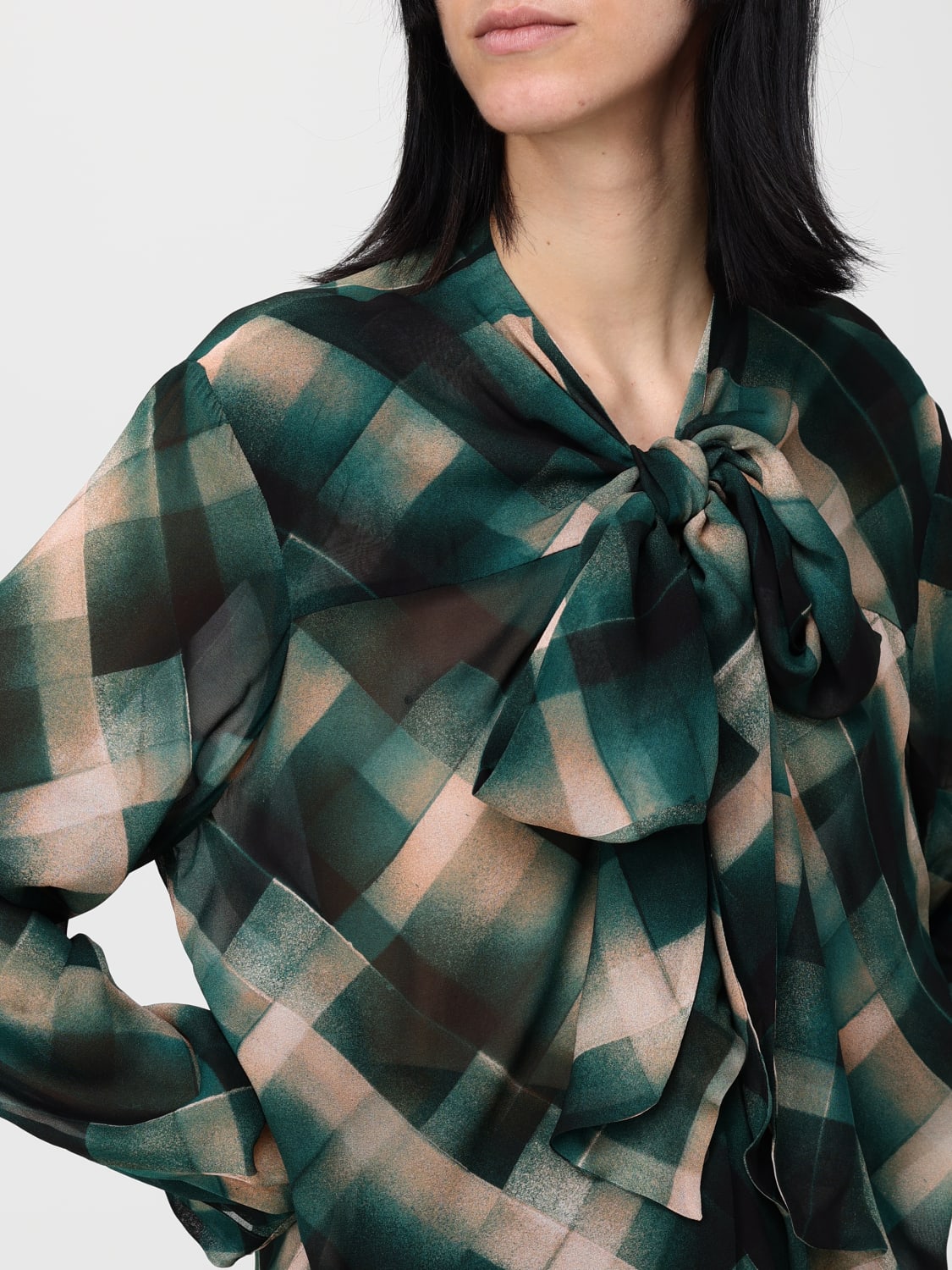 DRIES VAN NOTEN HEMDBLUSE: Hemdbluse damen Dries Van Noten, Grün - Img 5