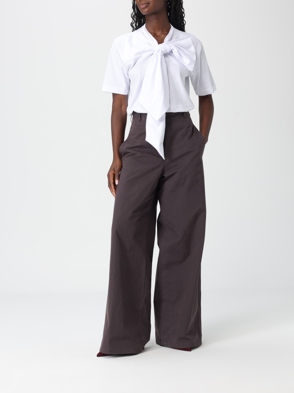 DRIES VAN NOTEN HOSE: Hose damen Dries Van Noten, Braun - Img 2