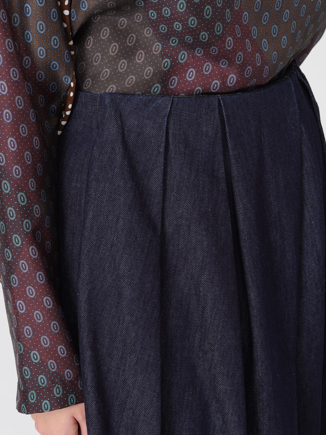 DRIES VAN NOTEN SKIRT: Dries Van Noten women's denim skirt, Denim - Img 5