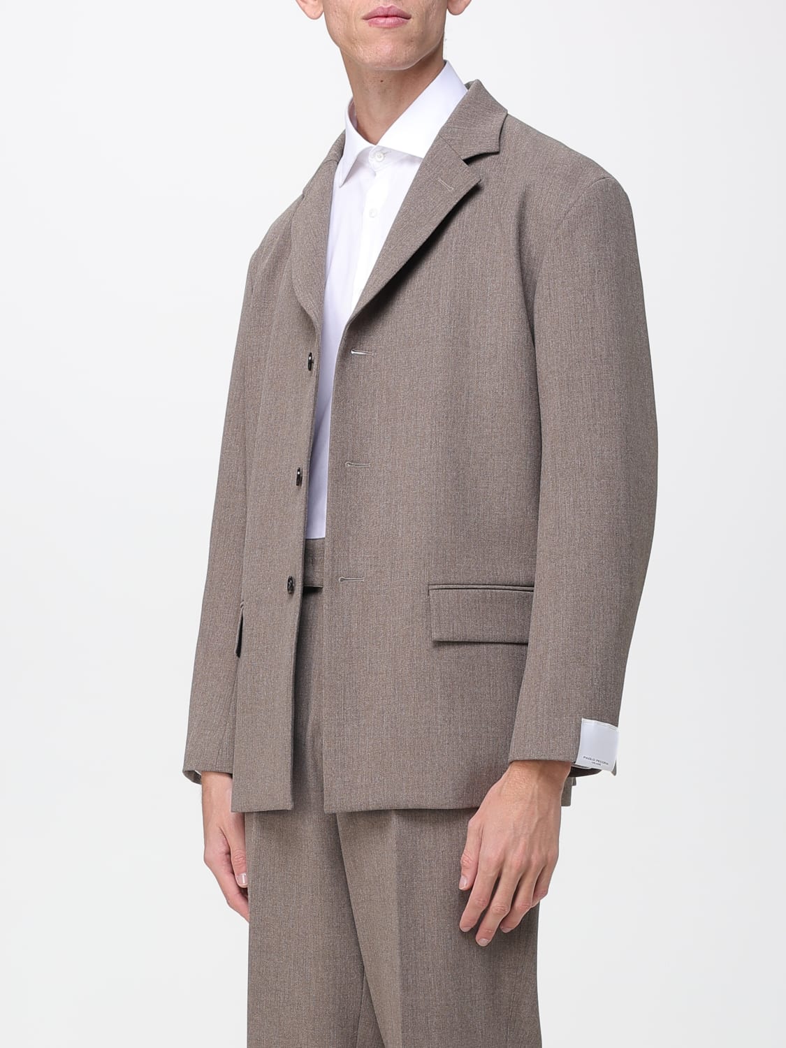 PAOLO PECORA JACKET: Blazer men Paolo Pecora, Sand - Img 4