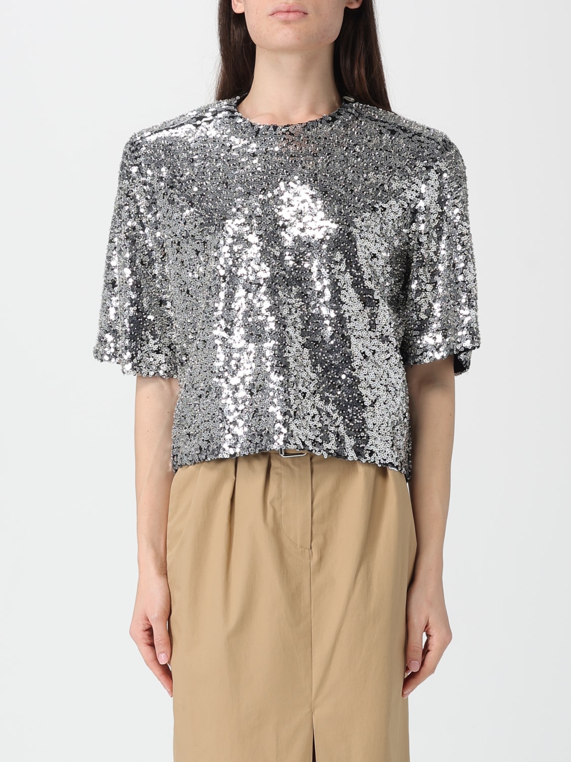 ISABEL MARANT TOP: Pull femme Isabel Marant, Argent - Img 1