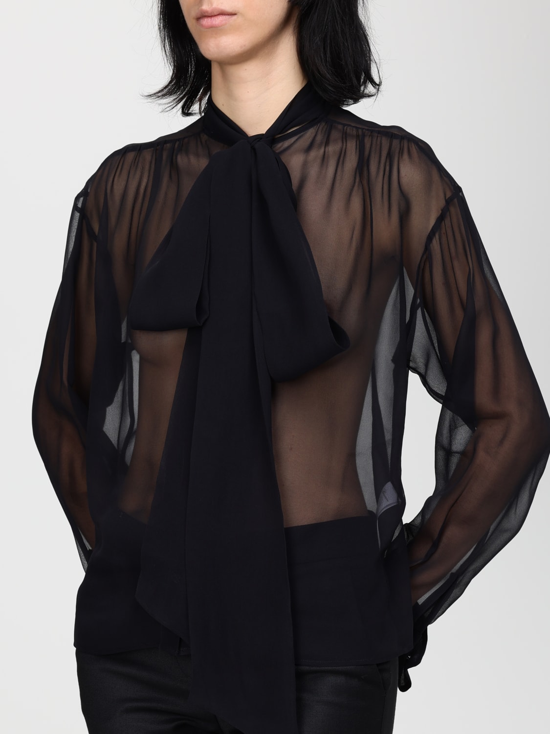 BLUMARINE HEMDBLUSE: Hemdbluse damen Blumarine, Schwarz - Img 4