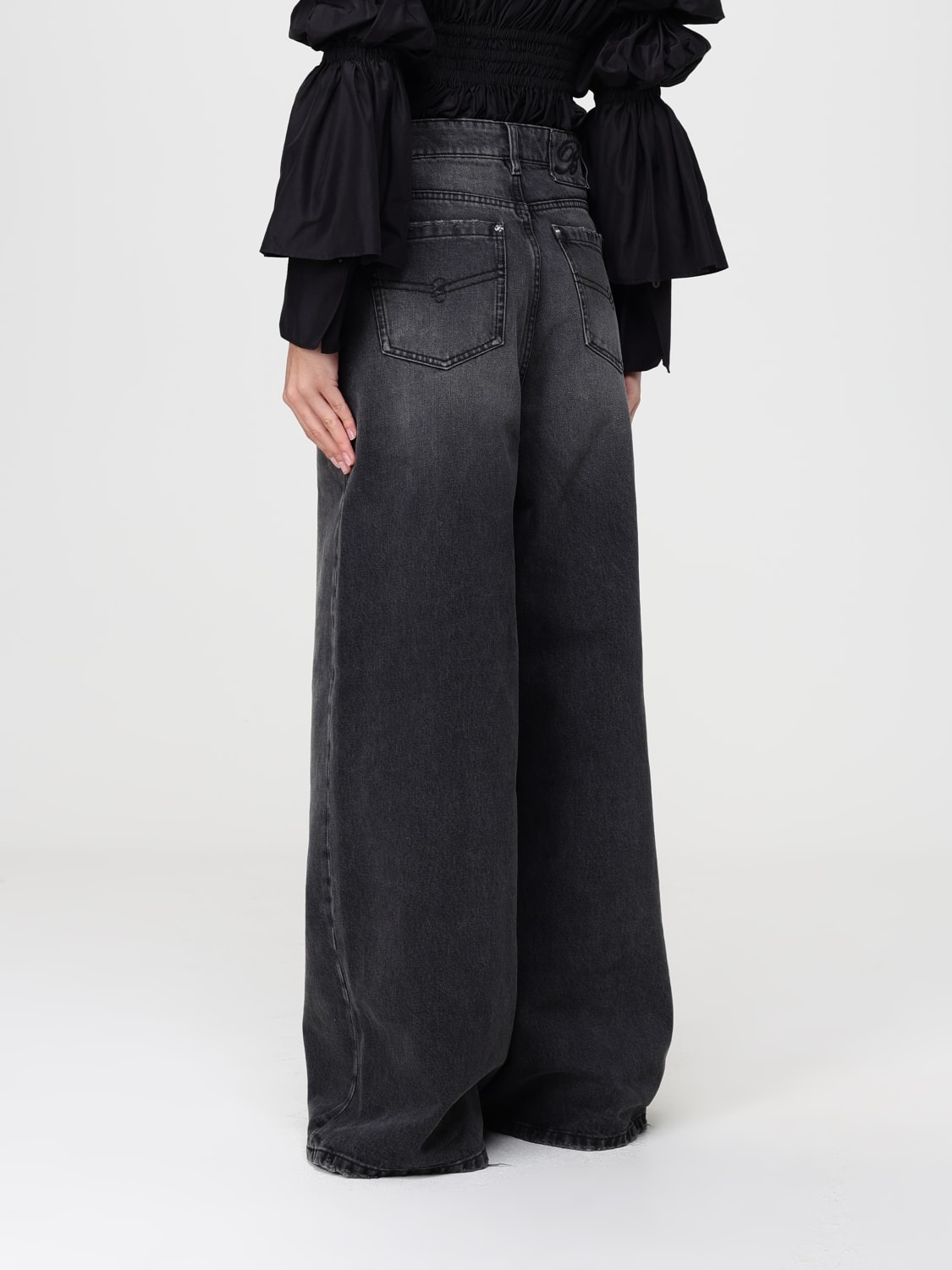 BLUMARINE JEANS: Jeans femme Blumarine, Gris - Img 3