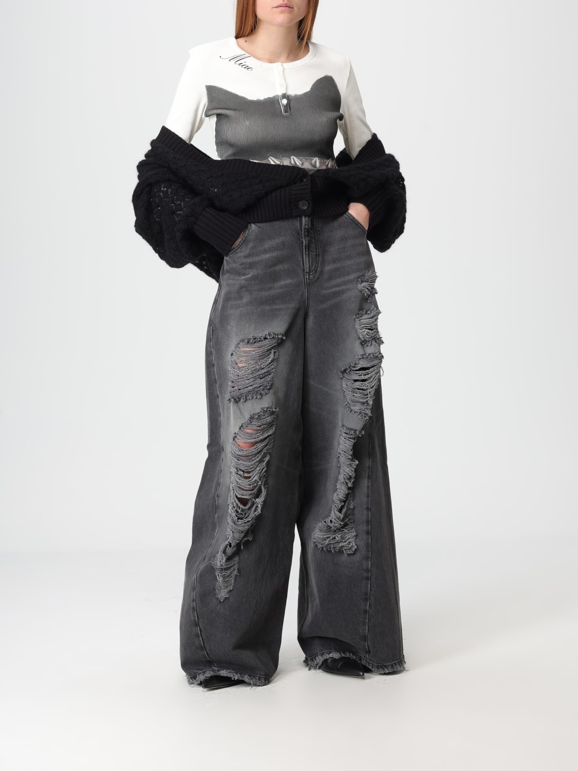 BLUMARINE JEANS: Jeans femme Blumarine, Gris - Img 2