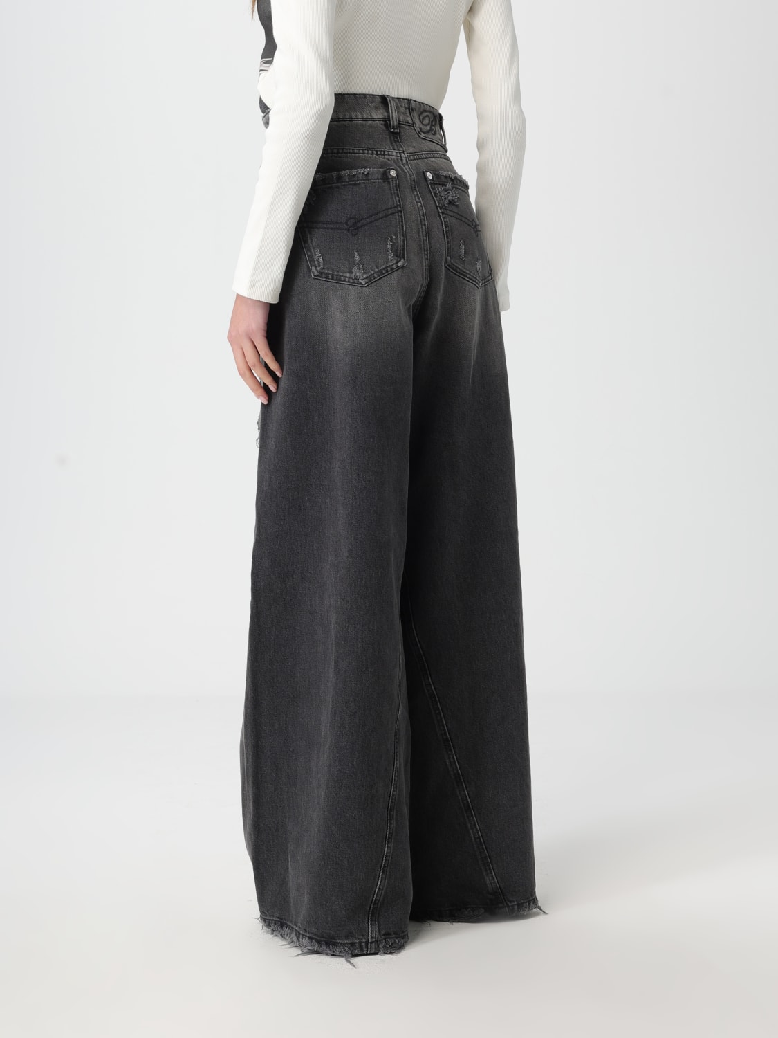 BLUMARINE JEANS: Jeans femme Blumarine, Gris - Img 3