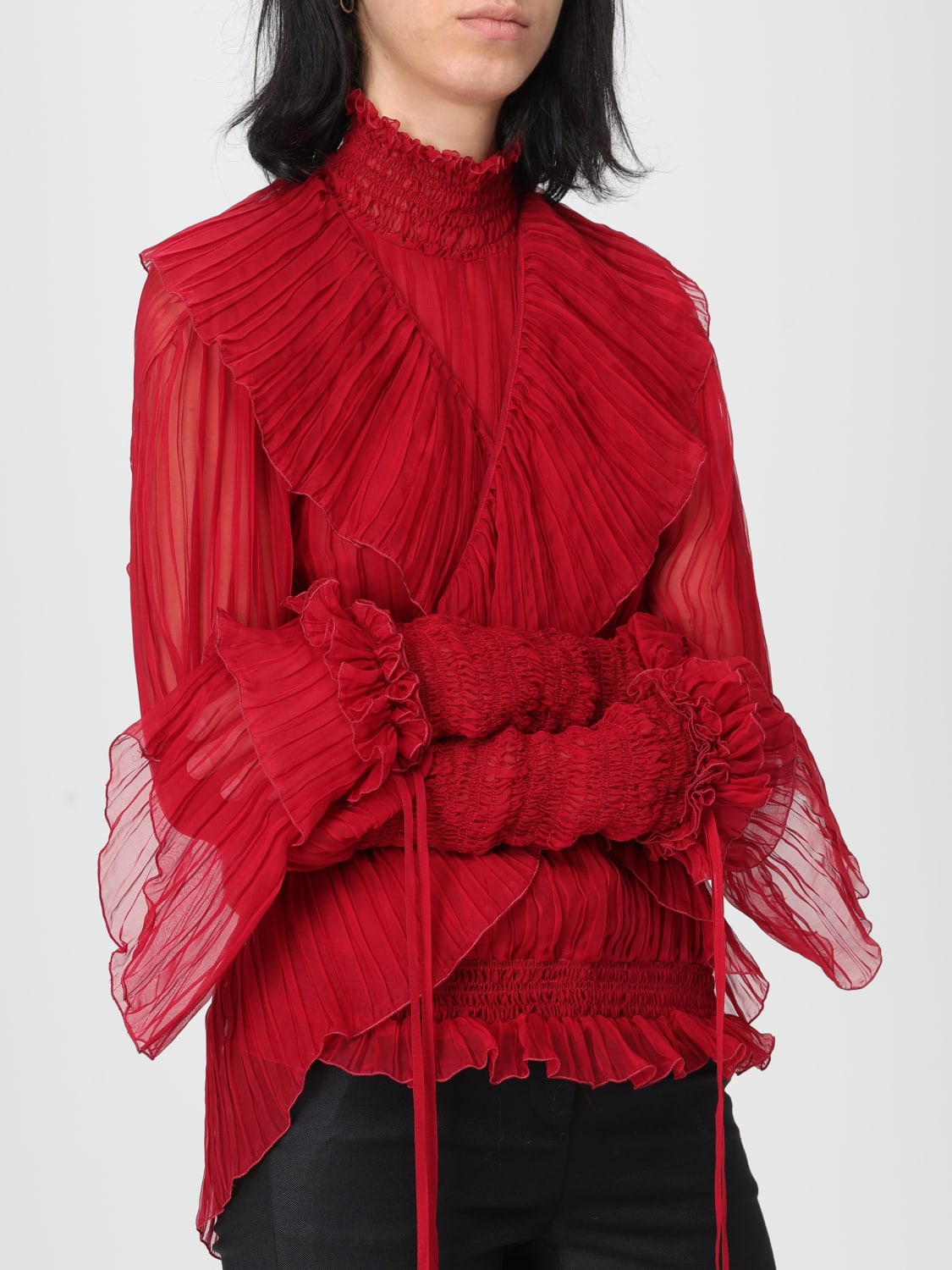 BLUMARINE TOP: T-shirt woman Blumarine, Red - Img 4