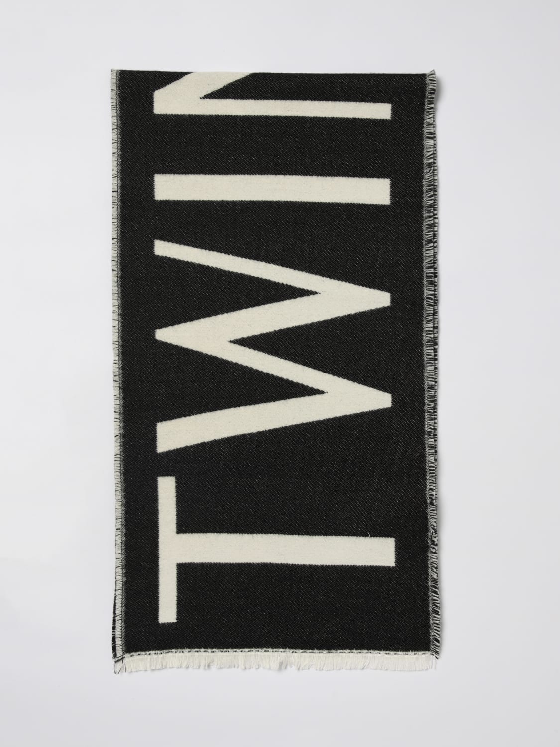 TWINSET SCHAL: Seidentuch kinder Twinset, Schwarz - Img 1