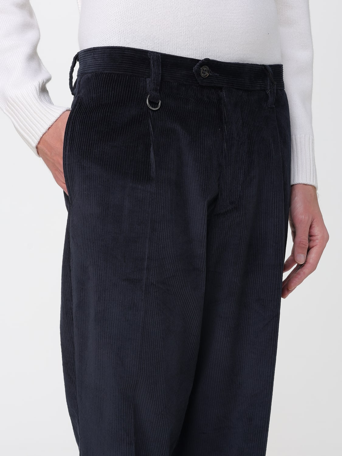 PAOLO PECORA PANTS: Pants men Paolo Pecora, Blue - Img 3