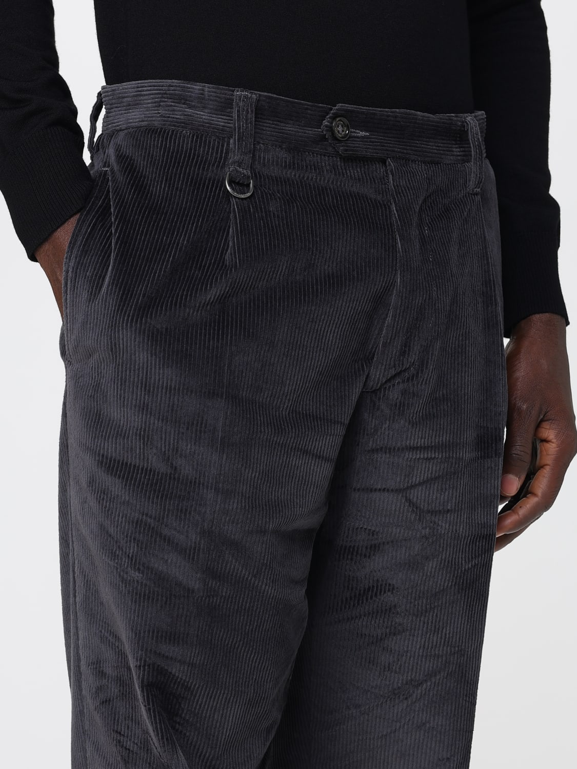 PAOLO PECORA PANTS: Pants men Paolo Pecora, Grey - Img 3