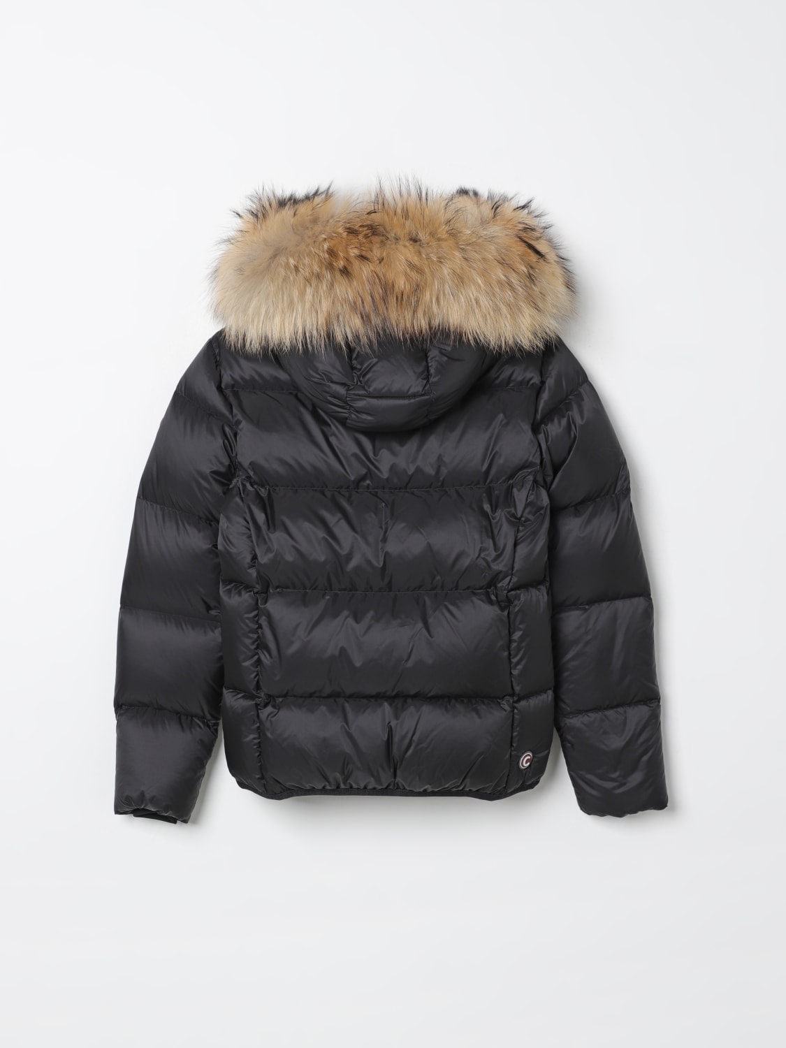 COLMAR GIACCA: Piumino con cappuccio e bordo in pelliccia Colmar, Nero - Img 2