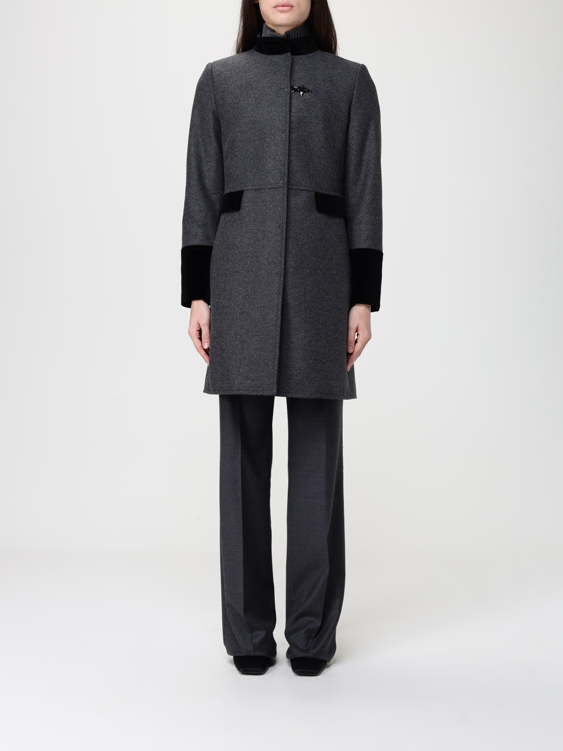 FAY COAT: Coat woman Fay, Grey - Img 1