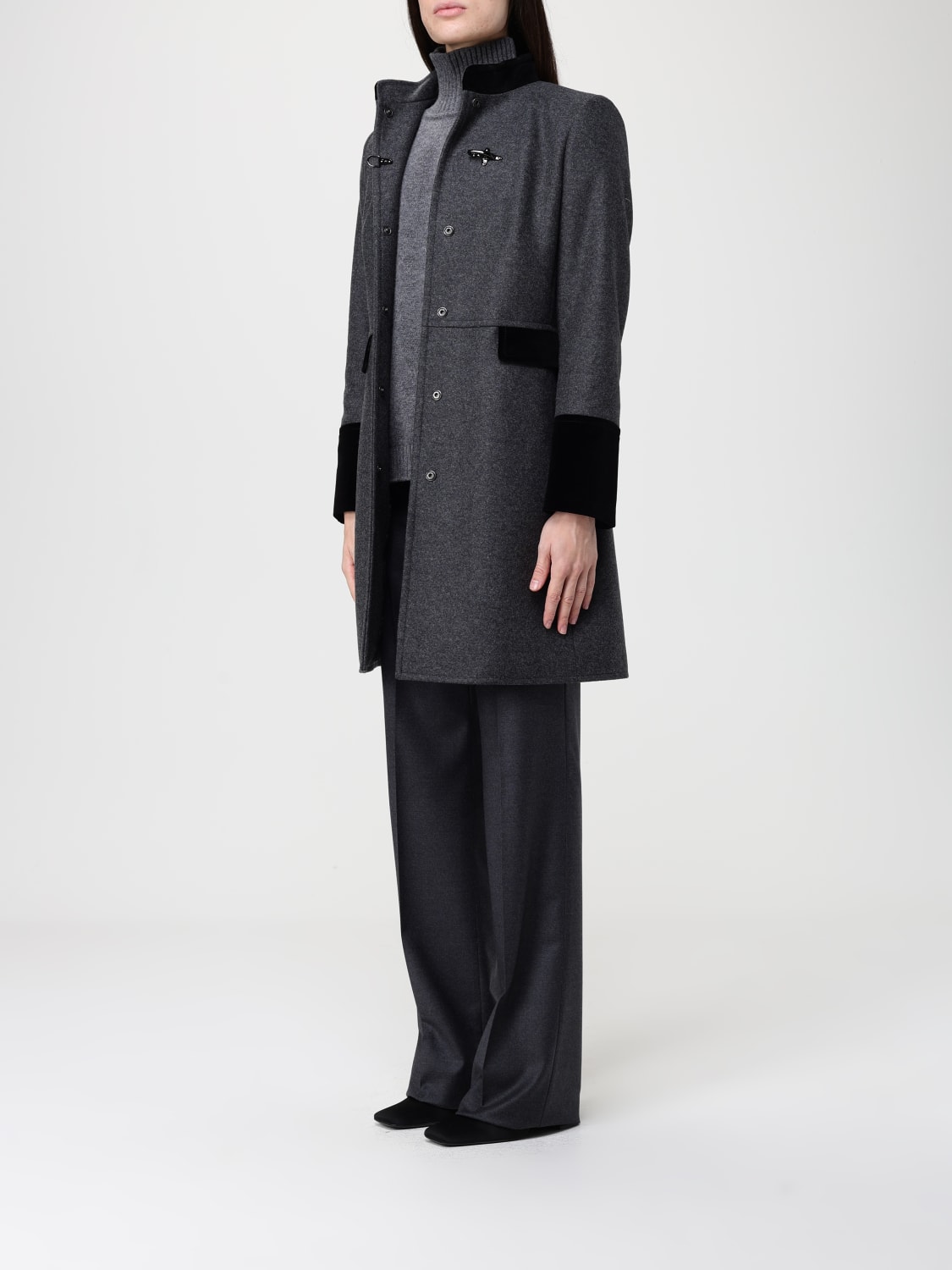 FAY COAT: Coat woman Fay, Grey - Img 3