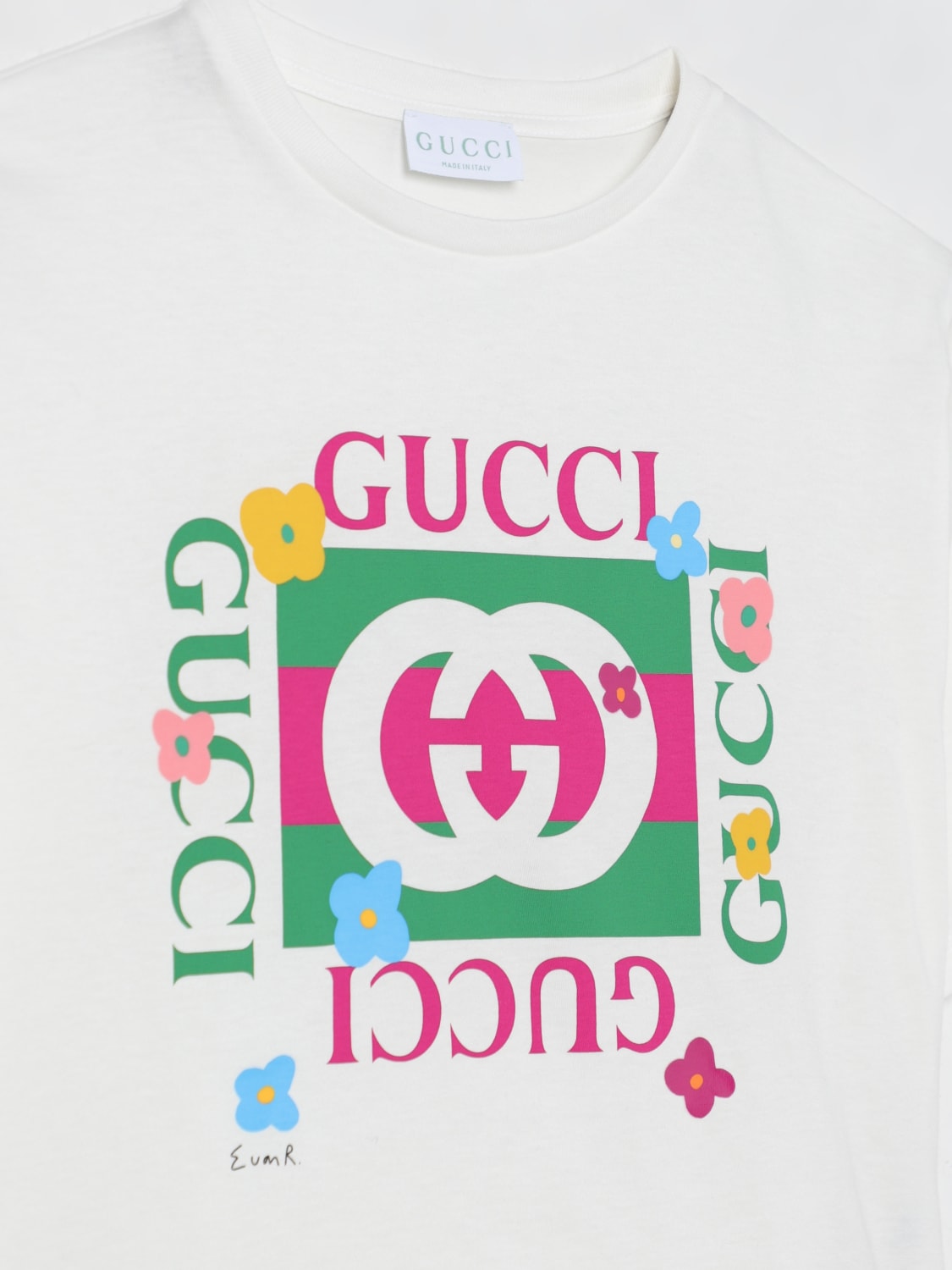 GUCCI T-SHIRT: T-shirt kinder Gucci, Weiß - Img 3