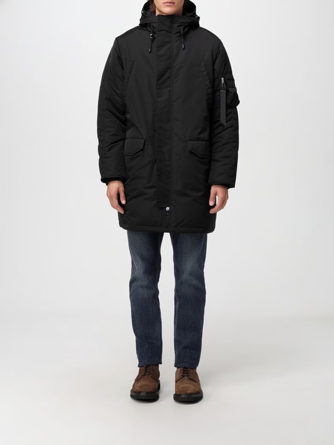 ALPHA INDUSTRIES COAT: Coat men Alpha Industries, Black - Img 1