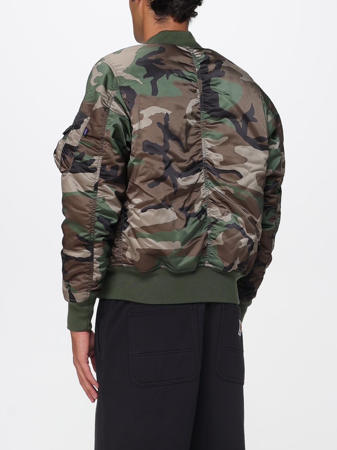 ALPHA INDUSTRIES ジャケット: ブレザー メンズ Alpha Industries, グリーン - Img 2