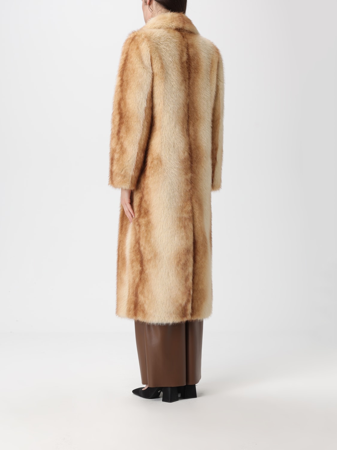 STAND STUDIO FUR COAT: Coat woman Stand Studio, Beige - Img 2
