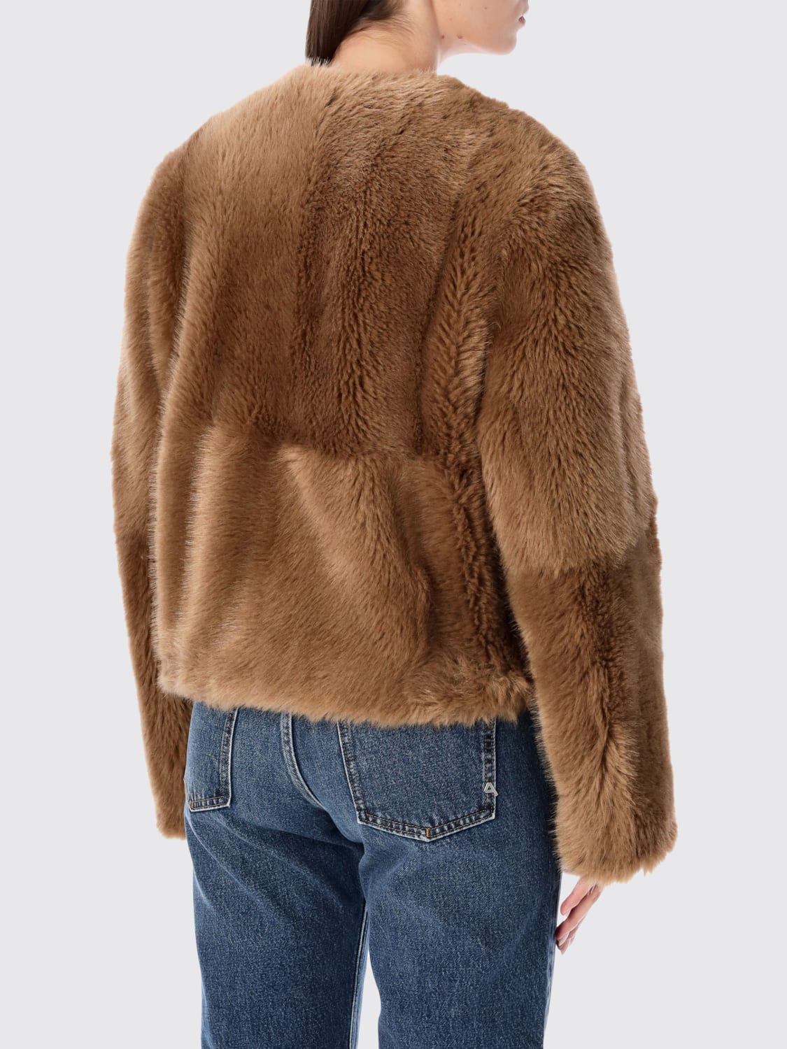 STAND STUDIO ABRIGO DE PIEL: Chaqueta mujer Stand Studio, Marrón - Img 2