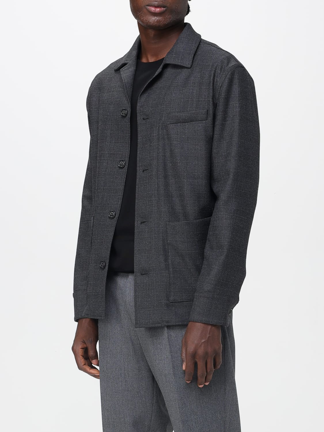 PAOLO PECORA JACKET: Jacket men Paolo Pecora, Grey - Img 3