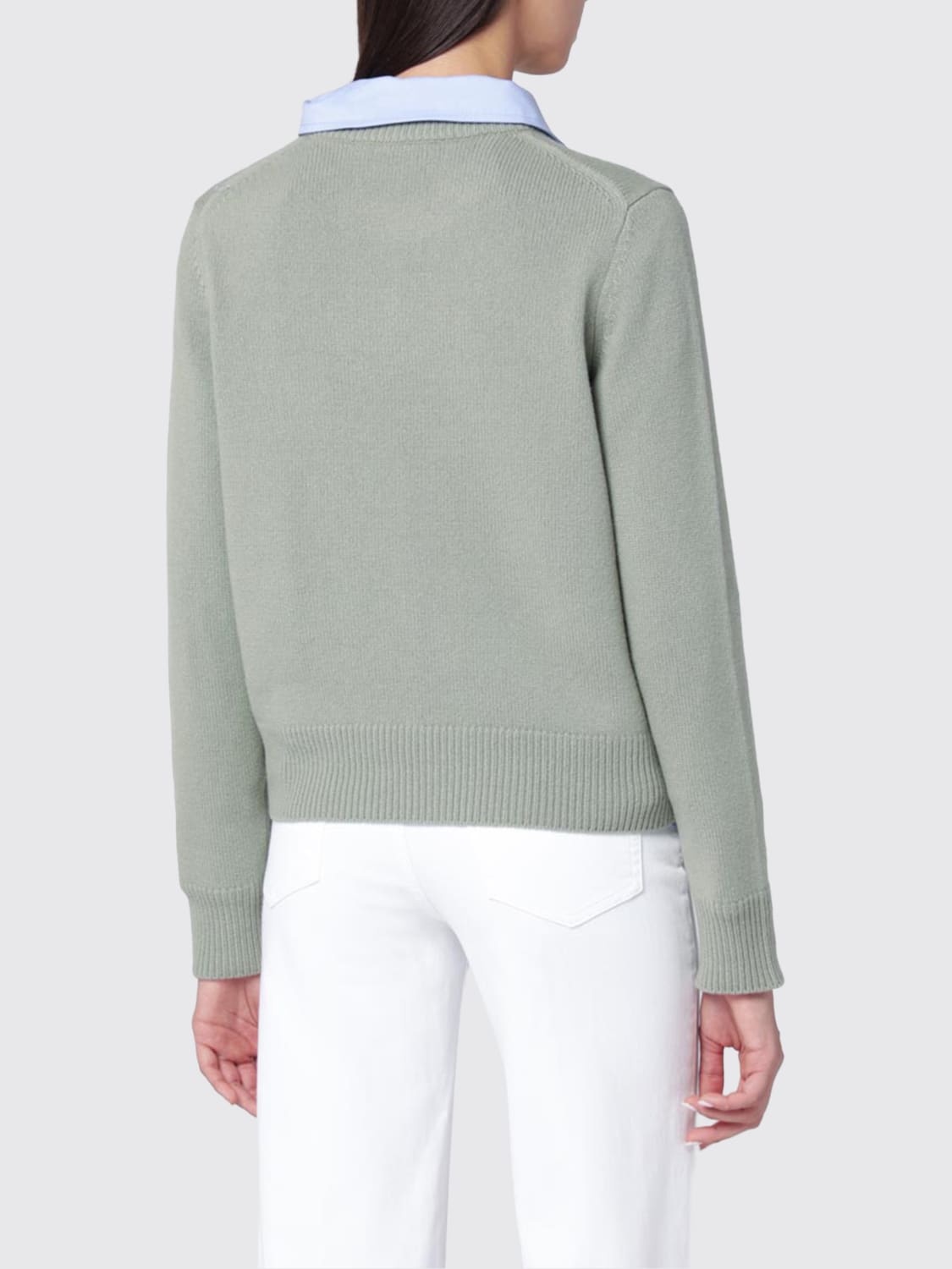 MAISON KITSUNÉ JERSEY: Jersey mujer Maison KitsunÉ, Verde - Img 2