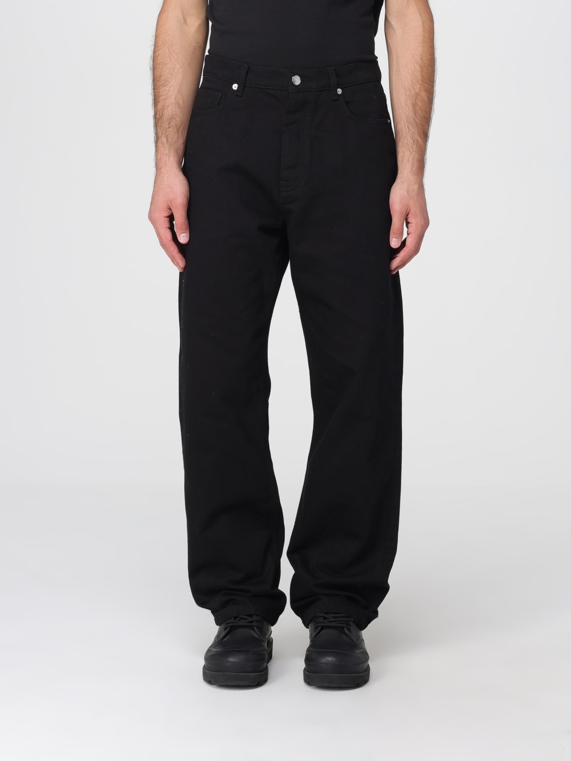 MAISON KITSUNÉ JEANS: Jeans men Maison KitsunÉ, Black - Img 1