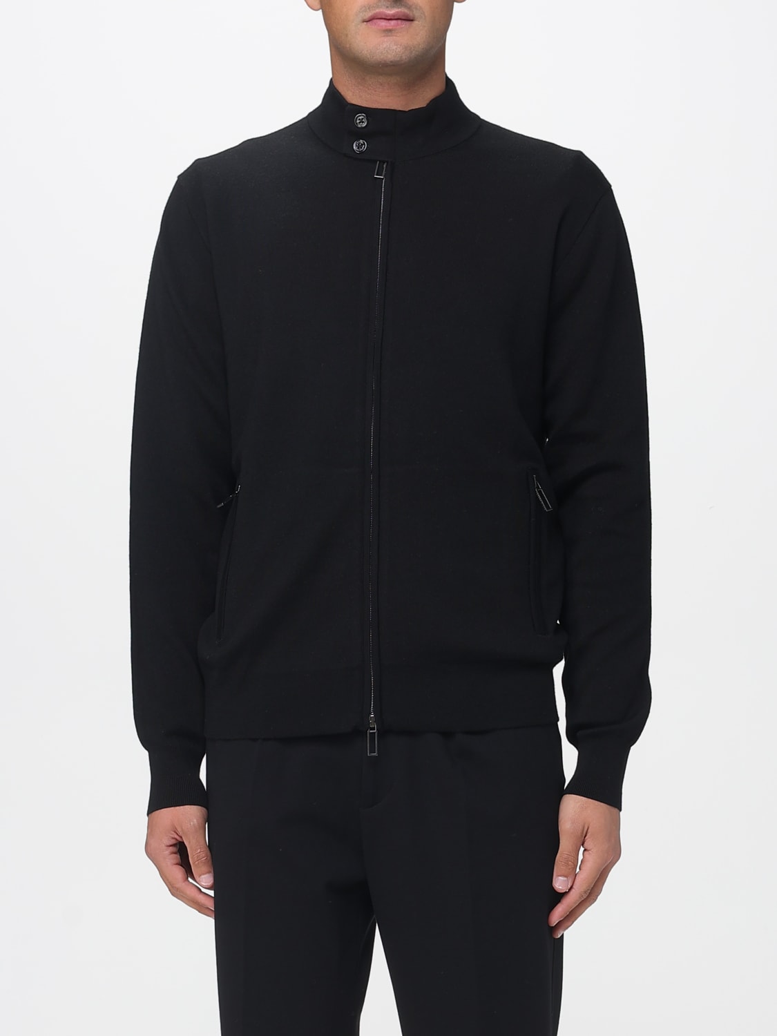 PAOLO PECORA JACKET: Jacket men Paolo Pecora, Black - Img 1
