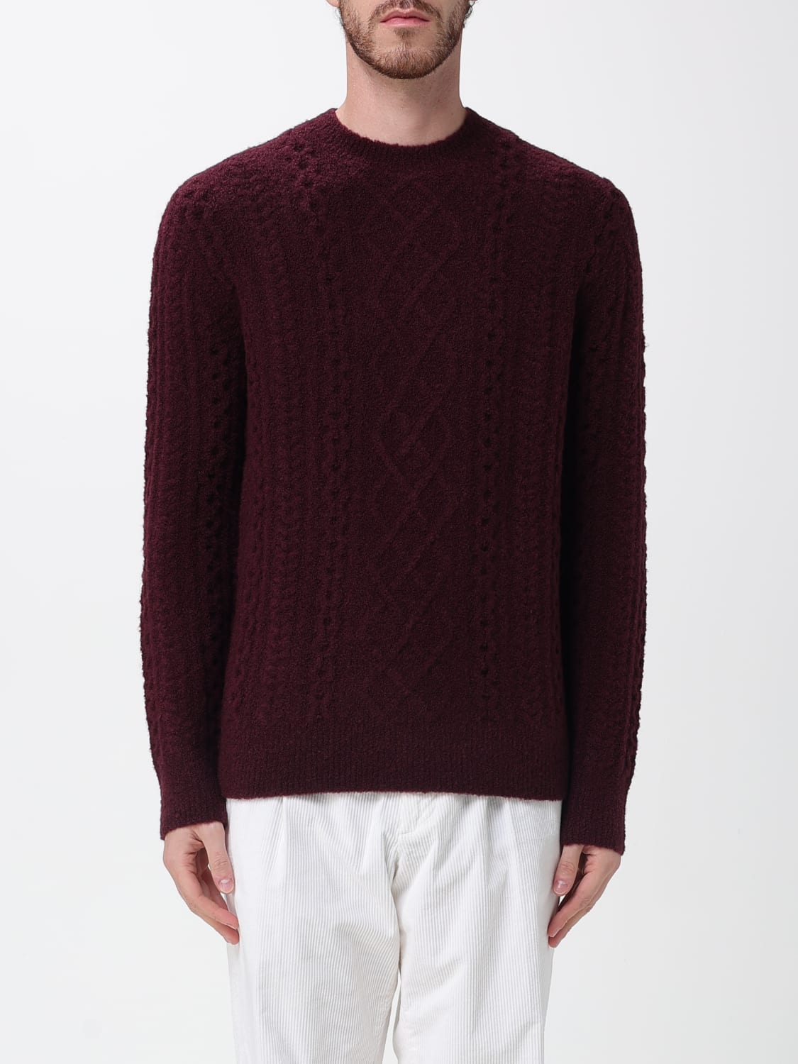 PAOLO PECORA PULL: Pull homme Paolo Pecora, Bordeaux - Img 1