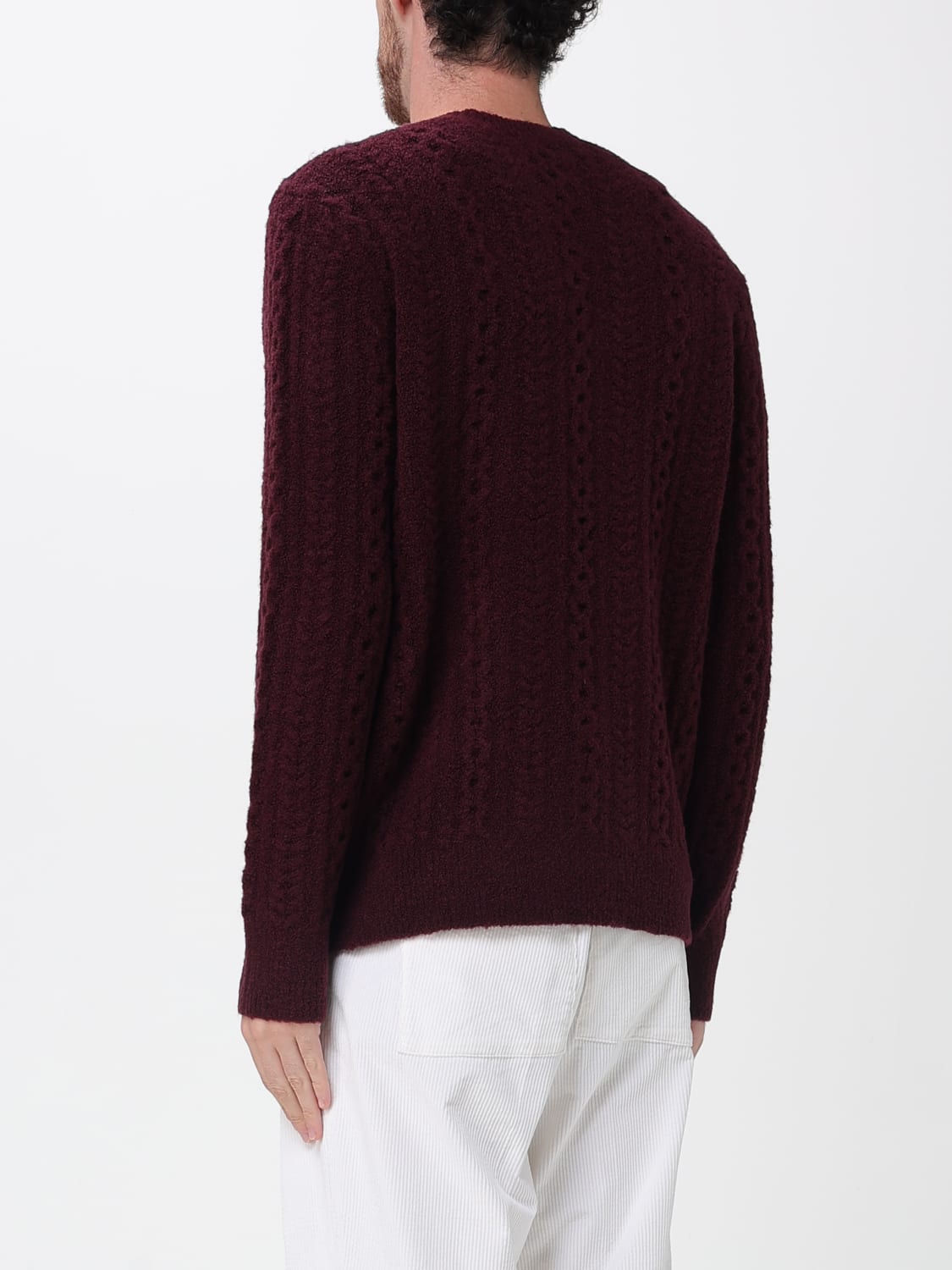PAOLO PECORA PULL: Pull homme Paolo Pecora, Bordeaux - Img 2