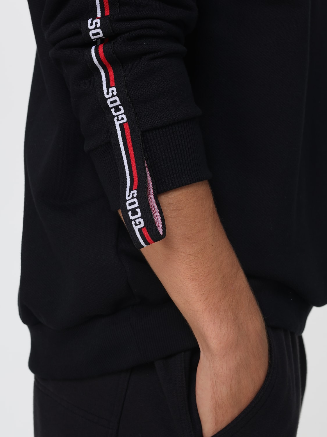 GCDS SUDADERA: Jersey hombre GCDS, Negro - Img 3